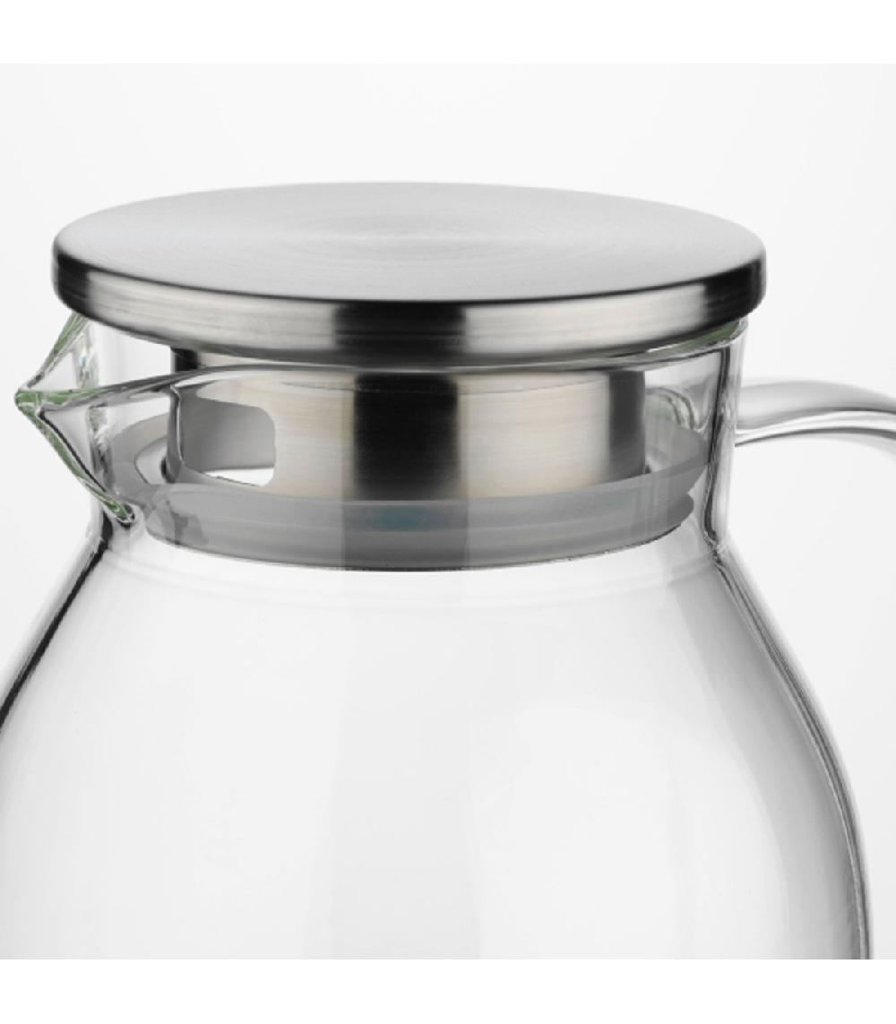 Wadiga Carafe à Jus De Fruits En Verre Et Inox 1.5l