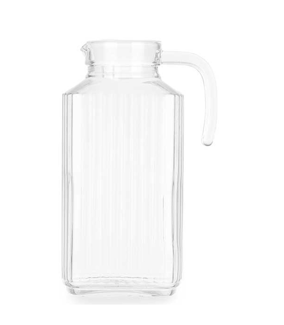 Wadiga Carafe à Jus De Fruits Ou Eau En Verre Et Bouchon Plastique 1.8L