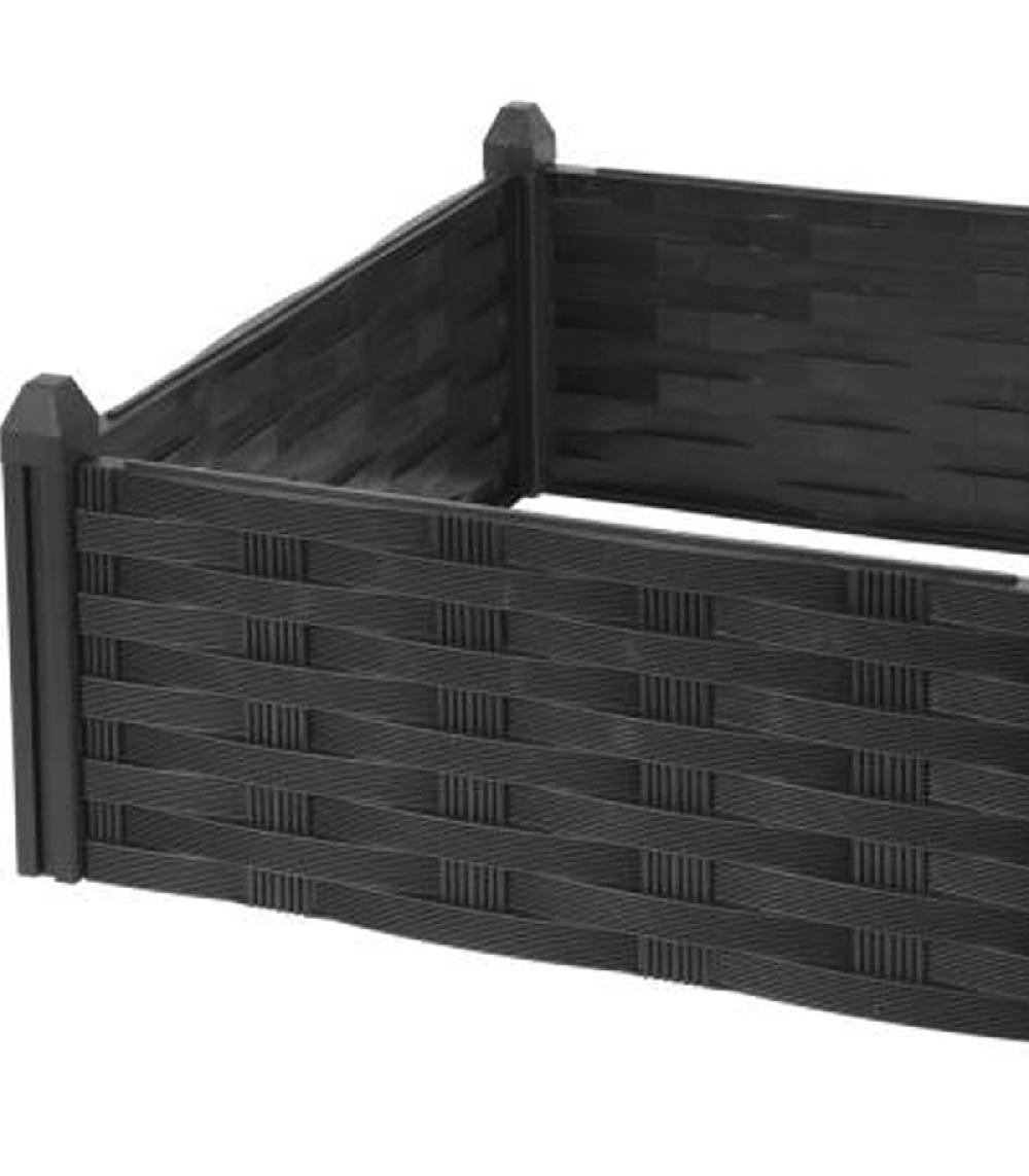 Wadiga Carré Potager En Polypropylène Marron 45x45x18cm