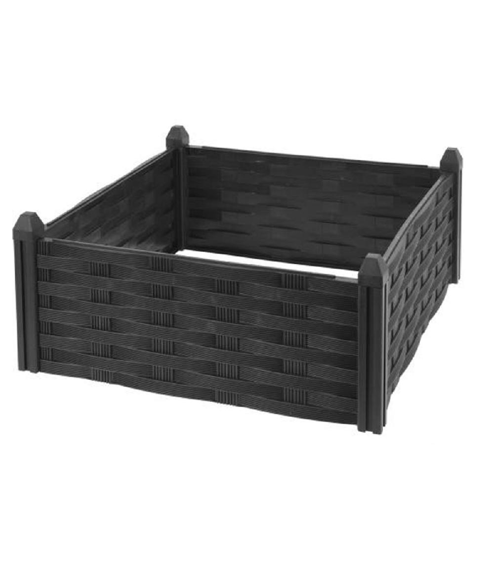 wadiga Carré potager en polypropylène marron 45x45x18cm