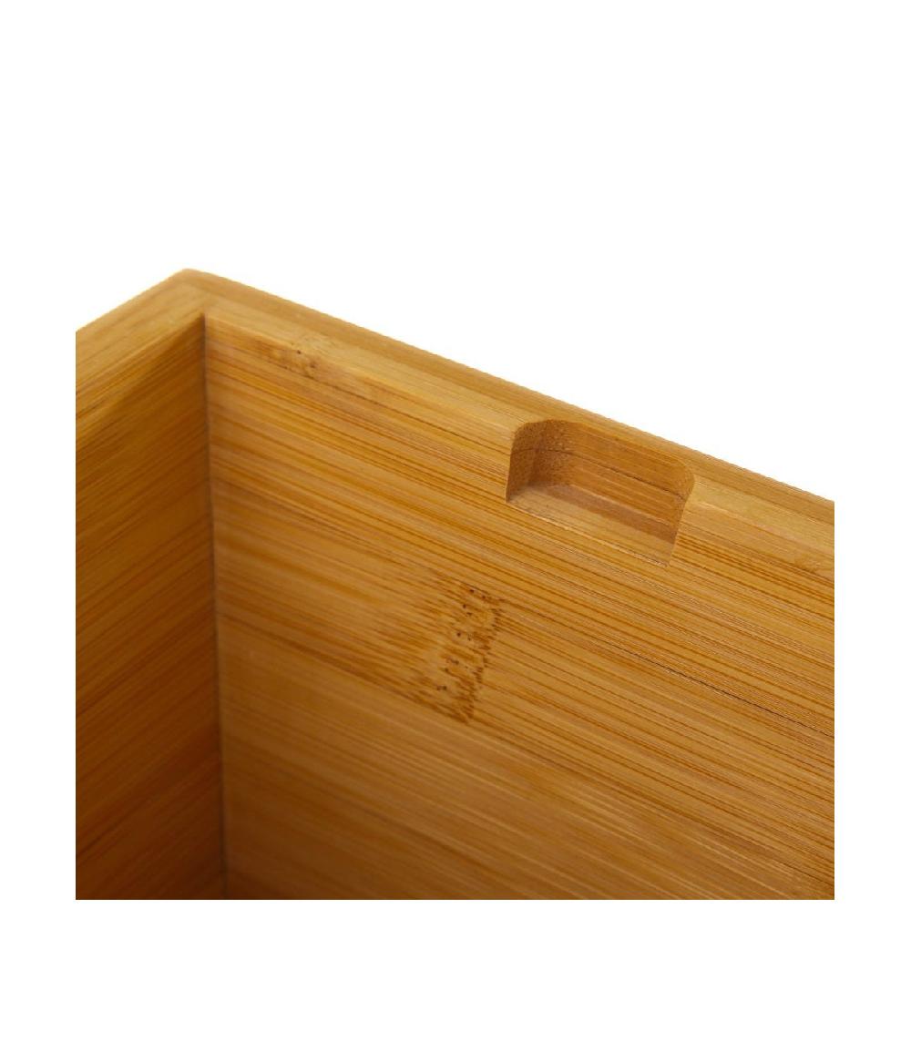 Wadiga Casse-noix Bambou Et Métal Chromé - 16x16x11cm