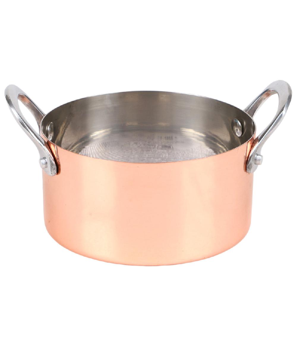 wadiga Cassolette de présentation en inox doré rose 12cm