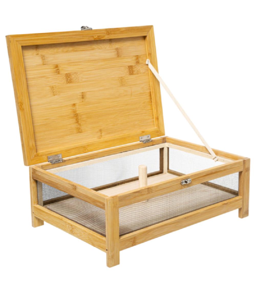 Wadiga Cave à Fromage Bambou Avec Plateau - 39x27x15cm