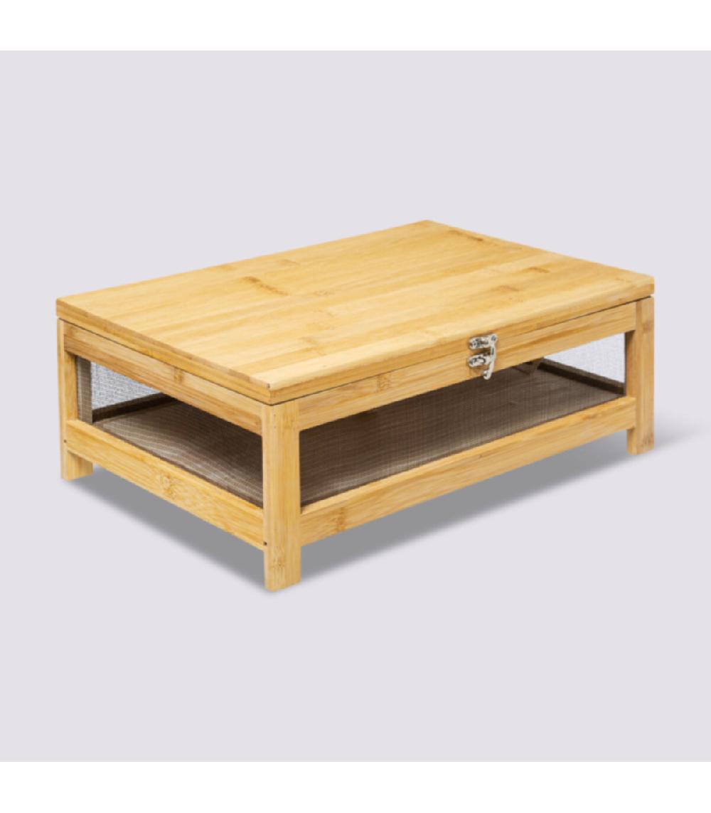 Wadiga Cave à Fromage Bambou Avec Plateau - 39x27x15cm