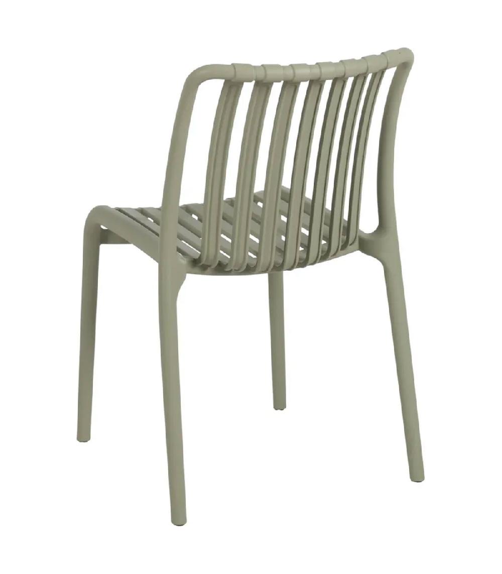 Wadiga Chaise De Jardin En Polypropylène Vert 50x58x80cm