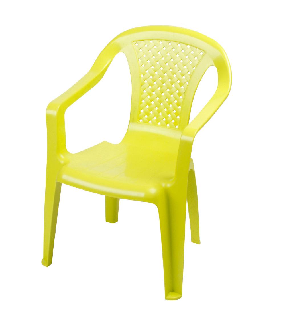wadiga Chaise de jardin pour enfant plastique vert empilable
