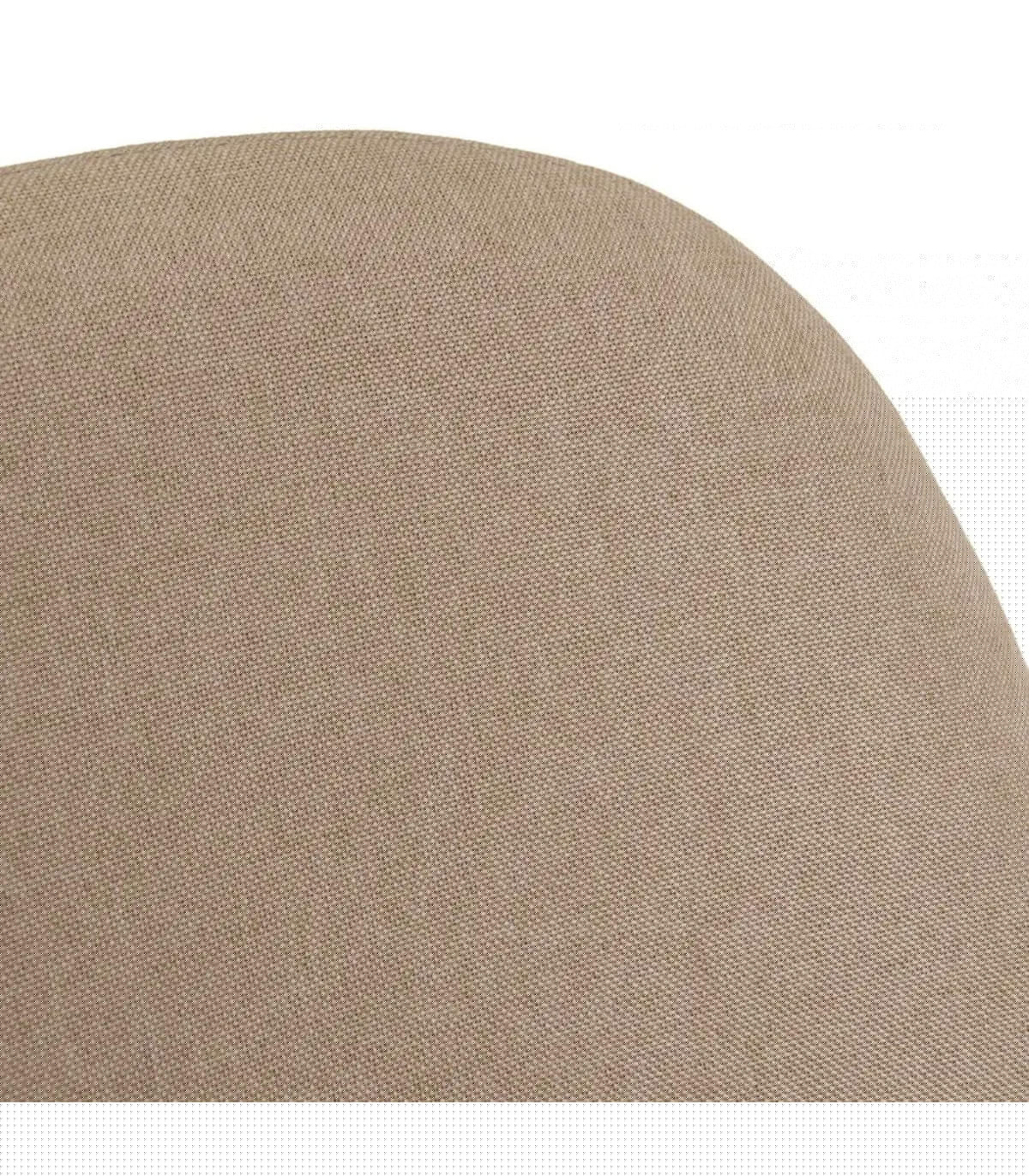 Wadiga Chaise En Tissu Beige Et Pieds En Métal Noir 47x51x98cm