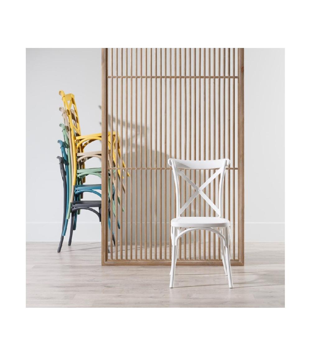 Wadiga Chaise Esprit Bistrot En Polypropylène Beige