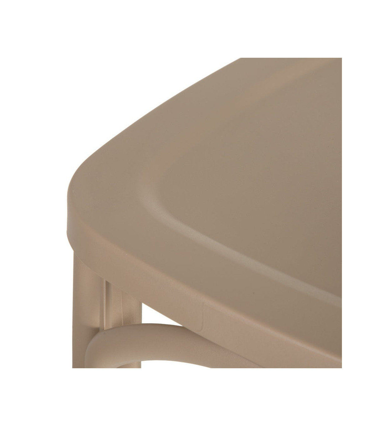 Wadiga Chaise Esprit Bistrot En Polypropylène Beige