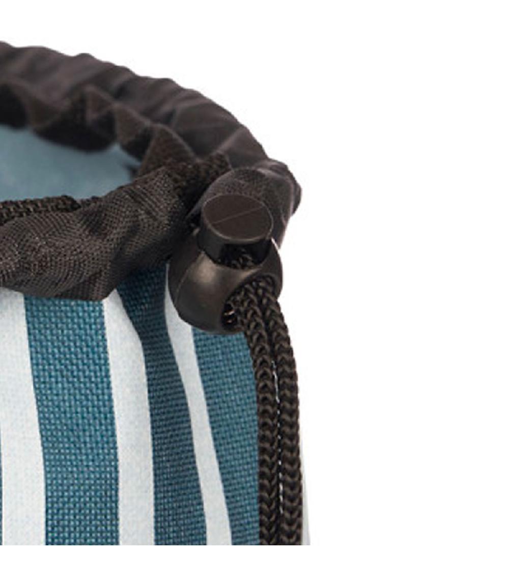 Wadiga Chariot De Course Bleu Et Blanc à Rayures 33L
