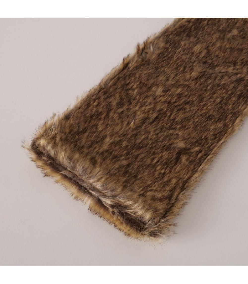 Wadiga Chemin De Table Fourrure Synthétique Marron - 120x20cm