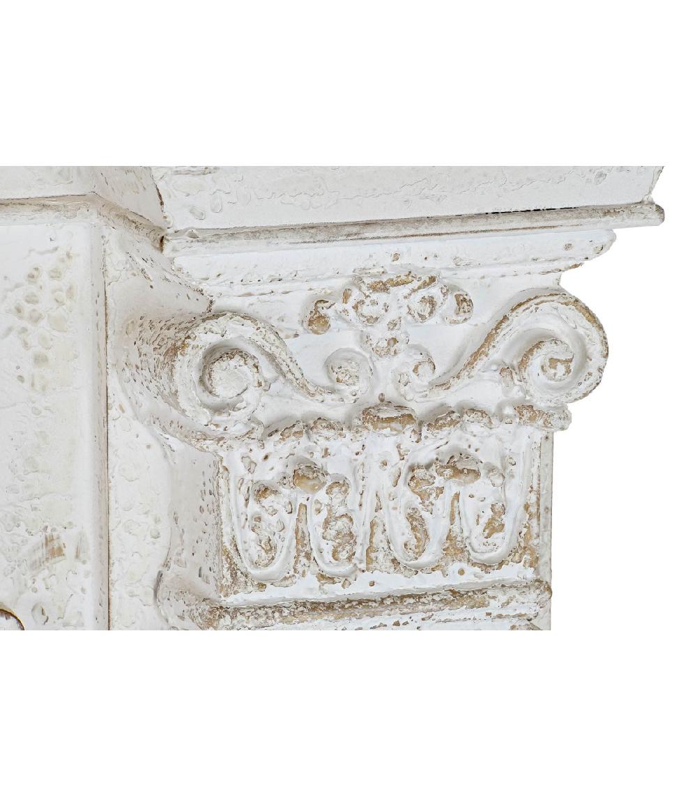 Wadiga Cheminée Décorative Classique En Bois Bicolore Bois Et Blanc - L144cm