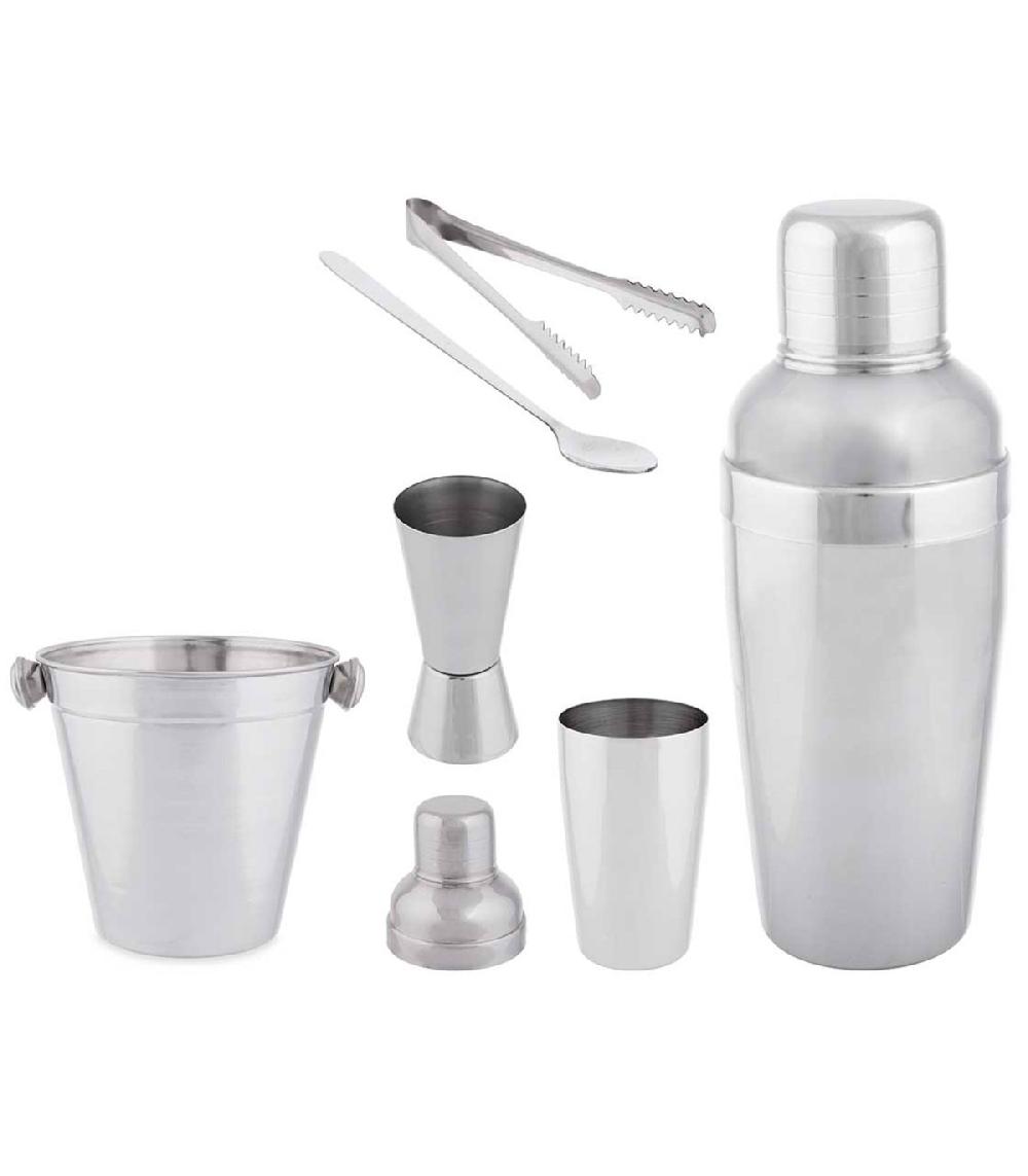 Wadiga Coffret à Cocktail 5 Pièces En Acier Inoxydable