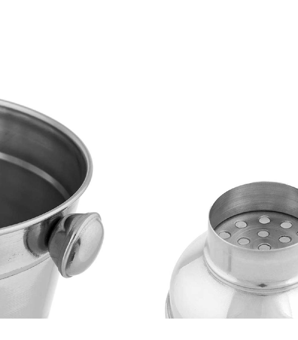 Wadiga Coffret à Cocktail 5 Pièces En Acier Inoxydable