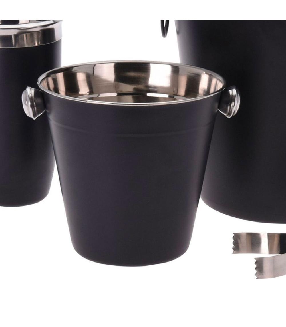 Wadiga Coffret Cocktail 4 Pièces En Acier Inoxydable Noir