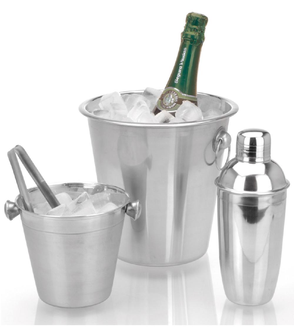 wadiga Coffret Cocktail 4 pièces en Acier Inoxydable