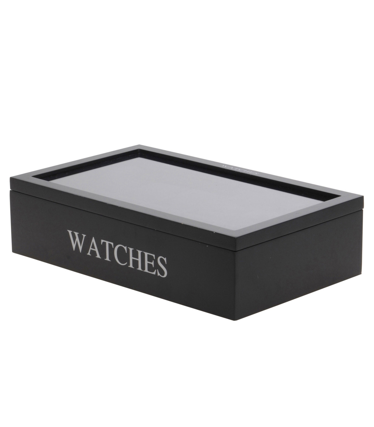 Wadiga Coffret De Rangement Pour 12 Montres En Bois Noir