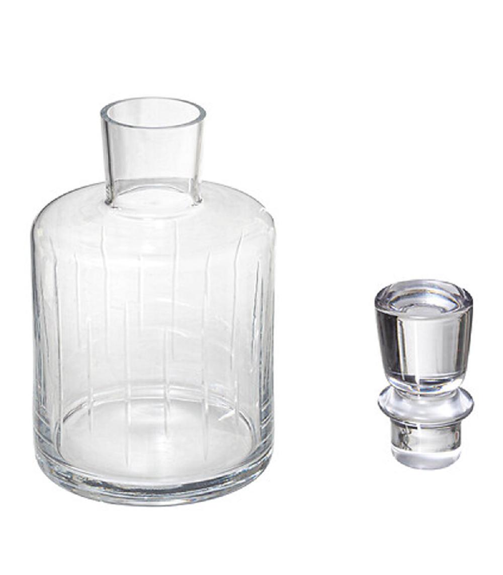 Wadiga Coffret Whisky 1 Carafe + 4 Verres En Verre Strié 11x11x22cm
