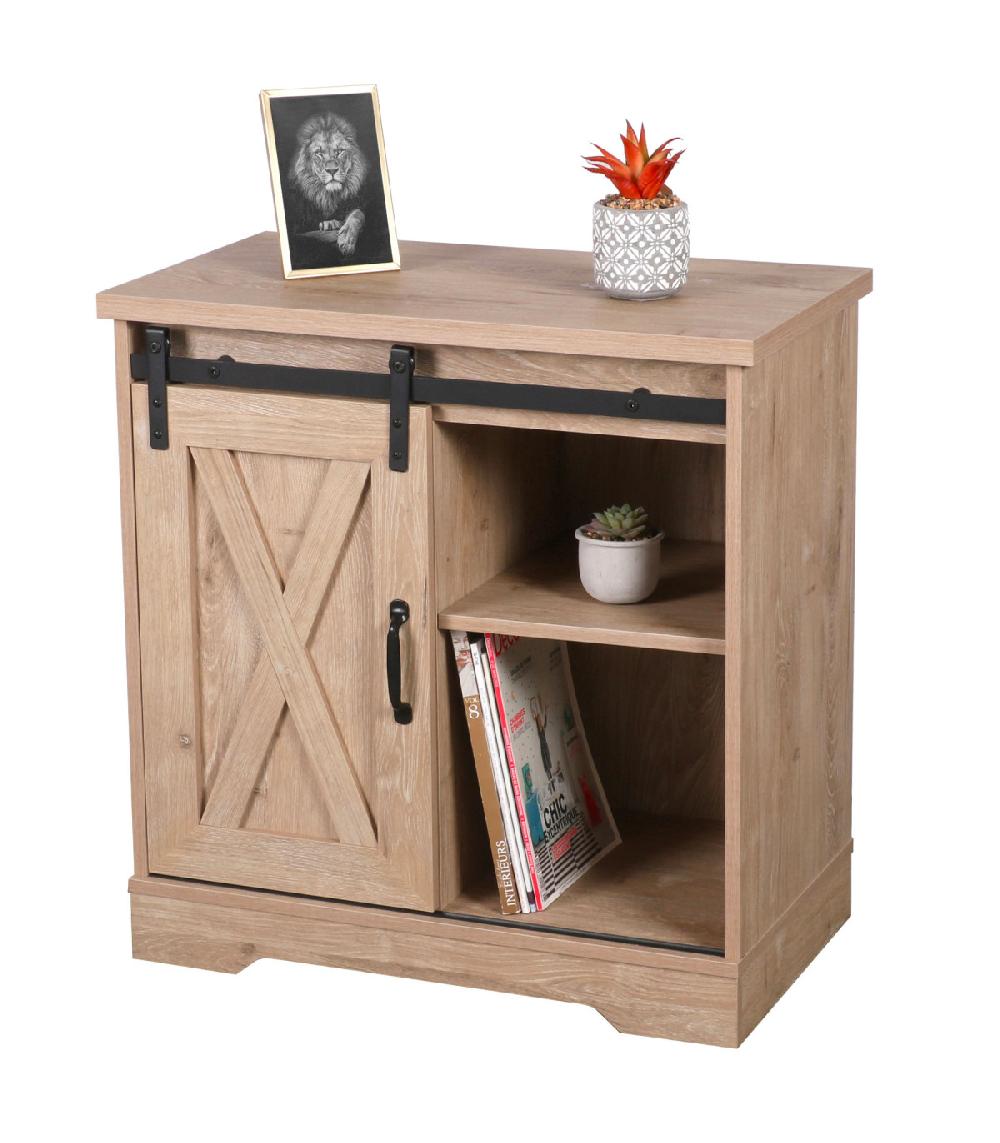 Wadiga Commode Bois 1 Porte Coulissante 70x39.5x71.5cm