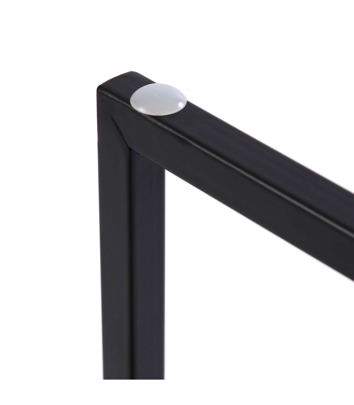 Wadiga Console D'entrée Effet Bois Et Métal Noir 90x30x90cm