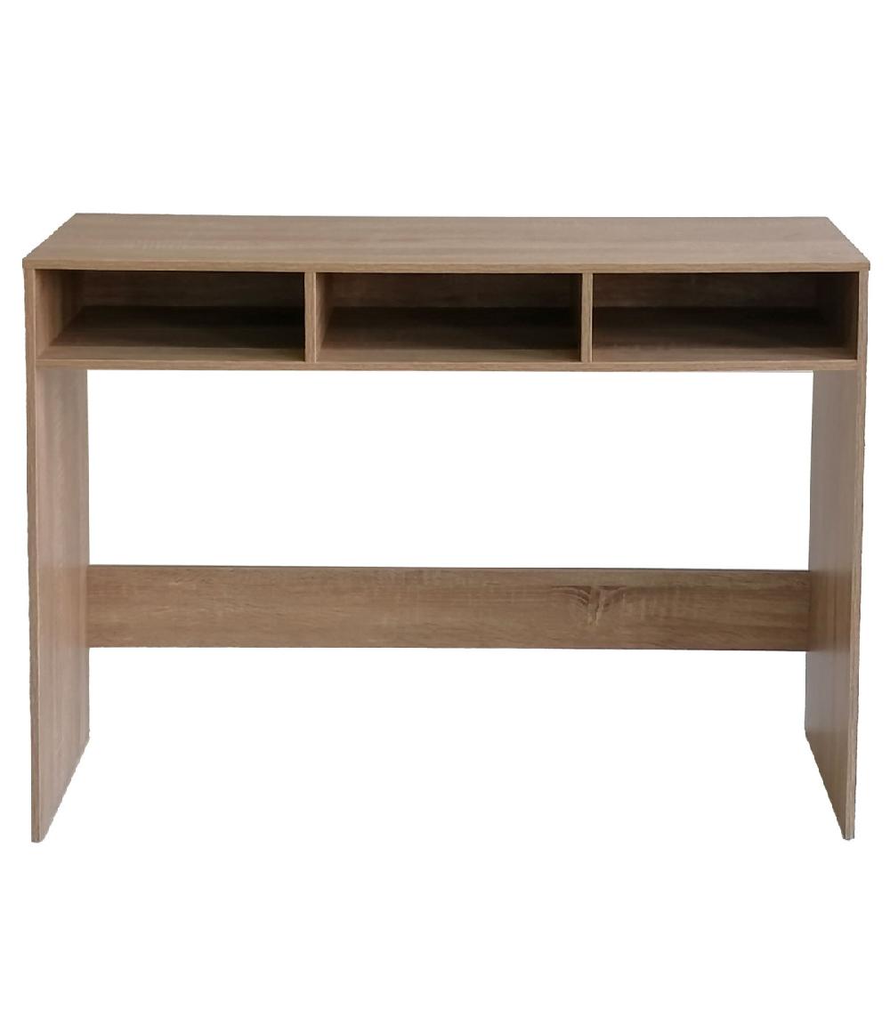Wadiga Console D'entrée En Bois à 3 Casiers 102x33x75cm