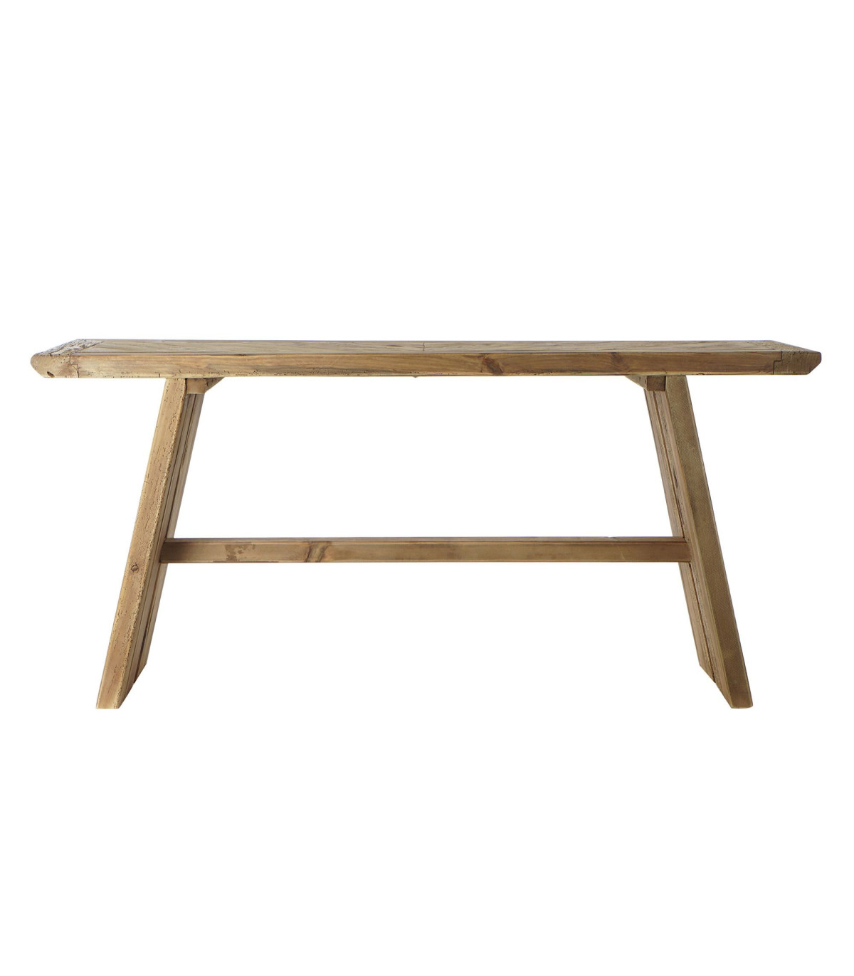 Wadiga Console En Bois Recyclé Rustique - 160x45x76cm