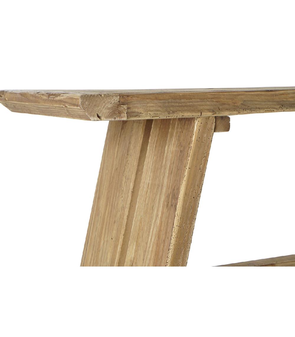 Wadiga Console En Bois Recyclé Rustique - 160x45x76cm