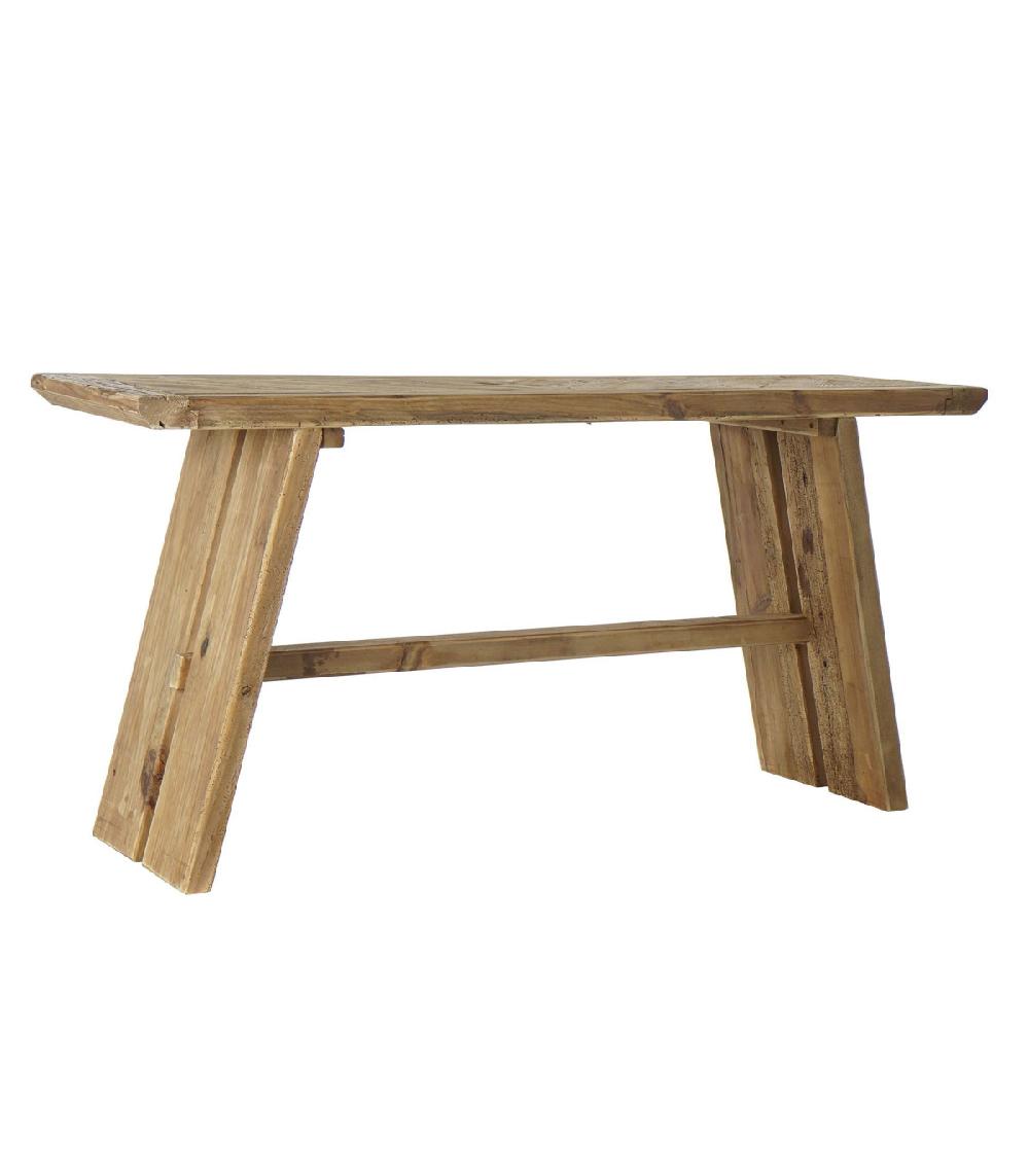 wadiga Console en bois recyclé rustique - 160x45x76cm