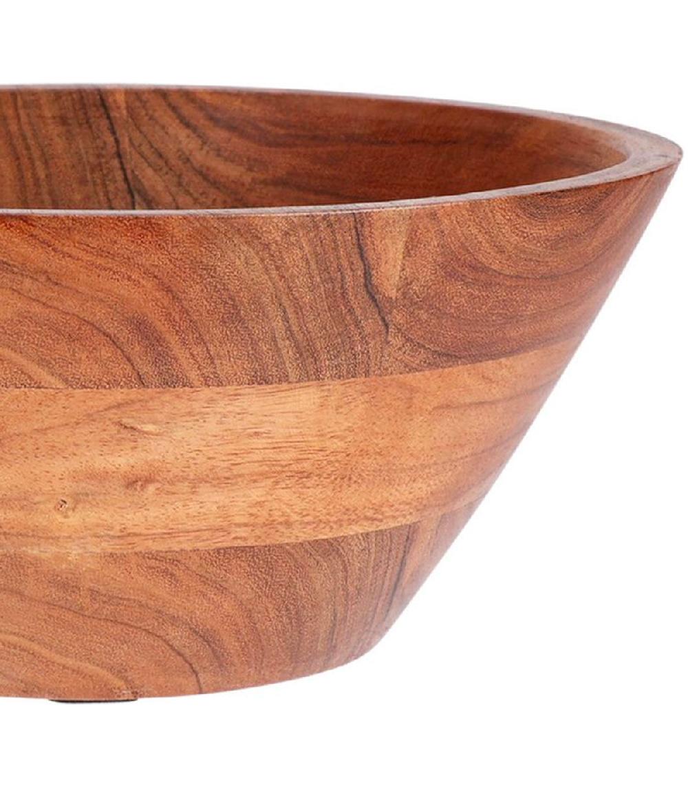 Wadiga Corbeille à Fruits Coupelle Décorative En Bois D'acacia 25x25x10cm