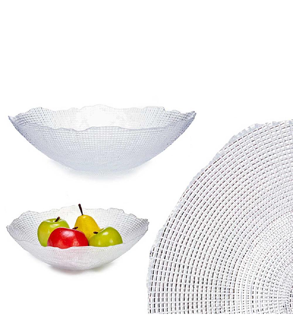 Wadiga Corbeille à Fruits Décorative En Verre - D31cm