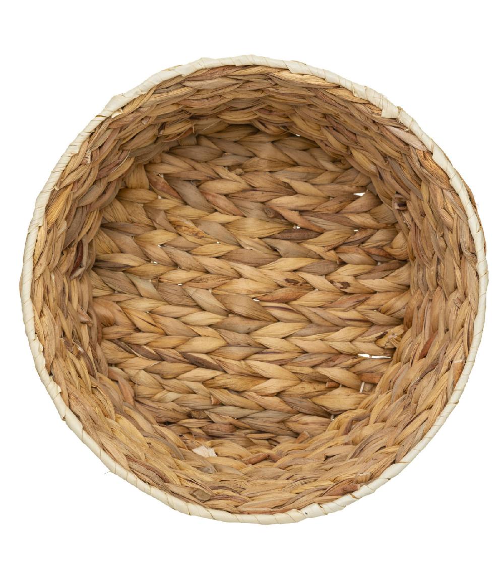 Wadiga Corbeille à Pain Classique Ronde En Jacinthe Tressée - 26cm