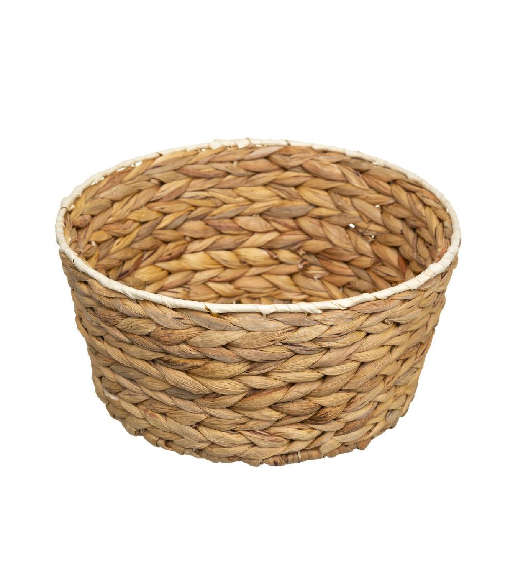 wadiga Corbeille à pain classique ronde en jacinthe tressée - 26cm