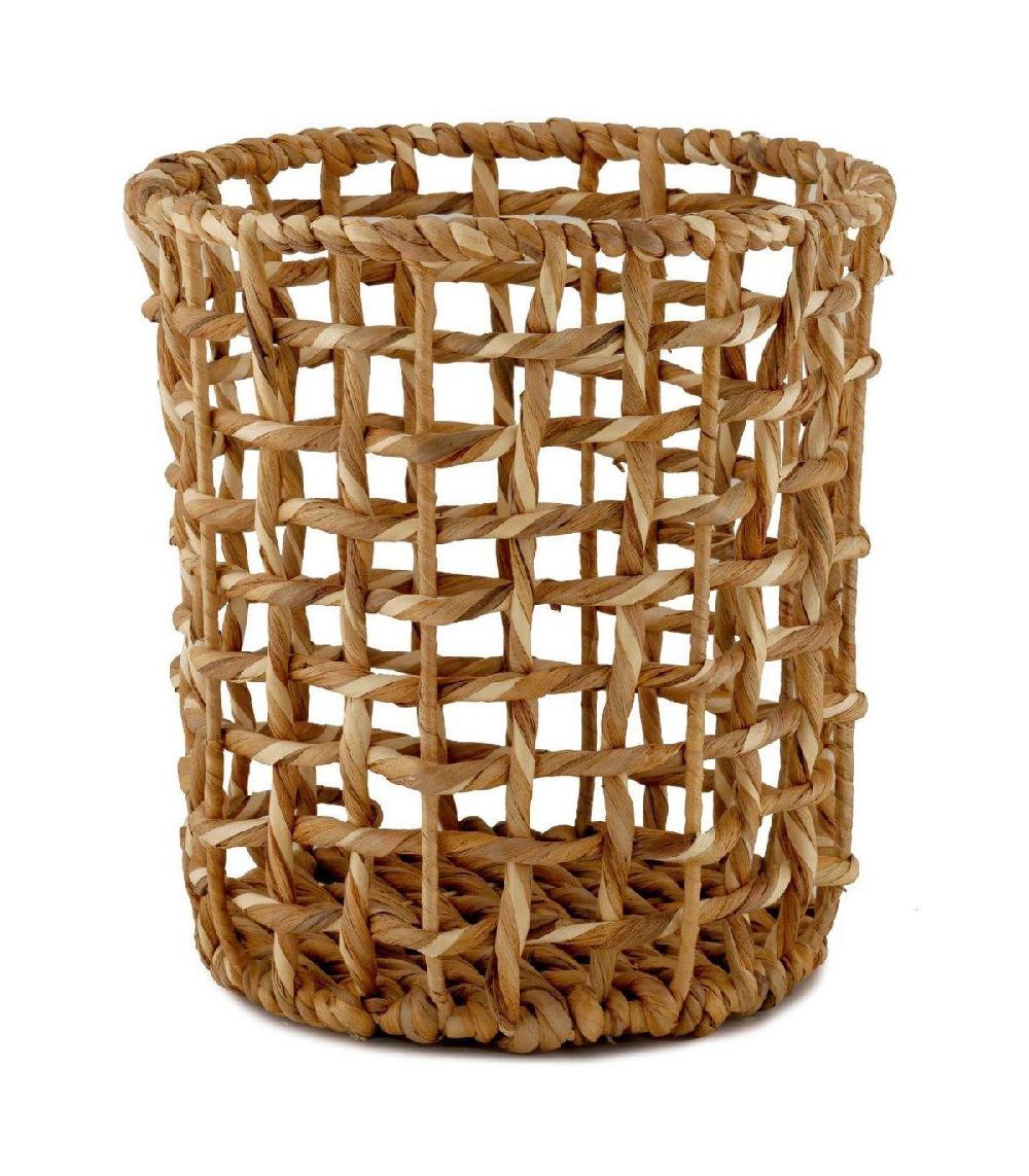 wadiga Corbeille à Papier en Jacynthe d'Eau- 27x29cm