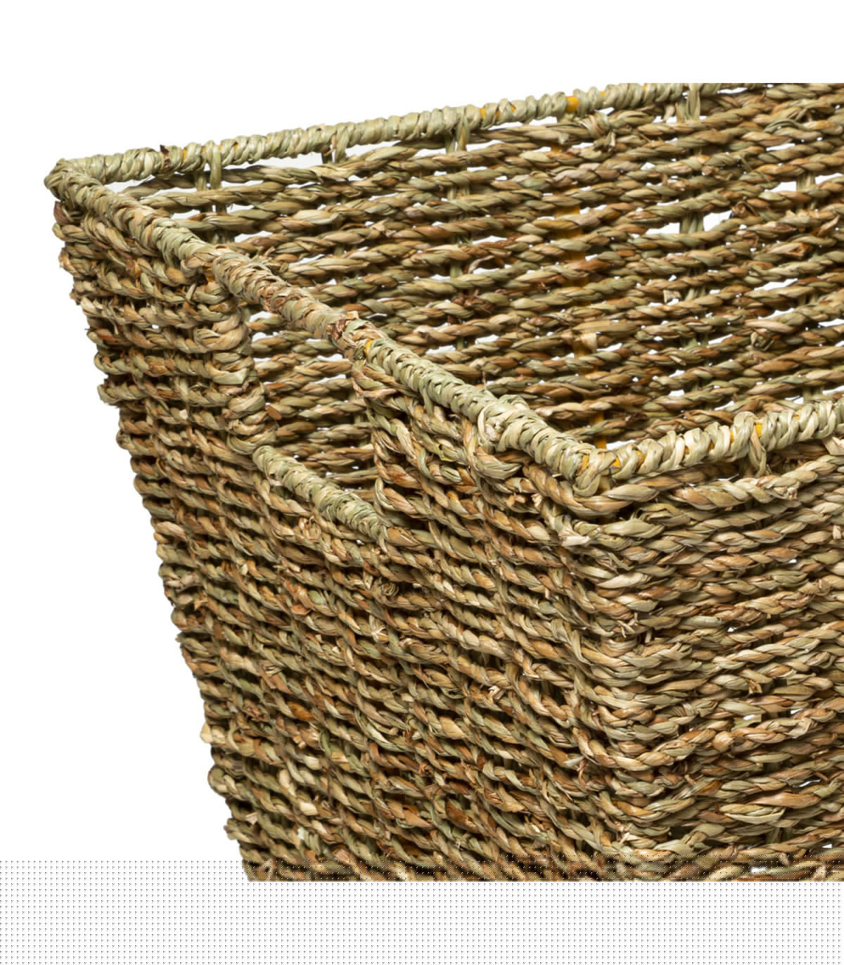 Wadiga Corbeille à Papier En Jonc De Mer - 31x31x31cm