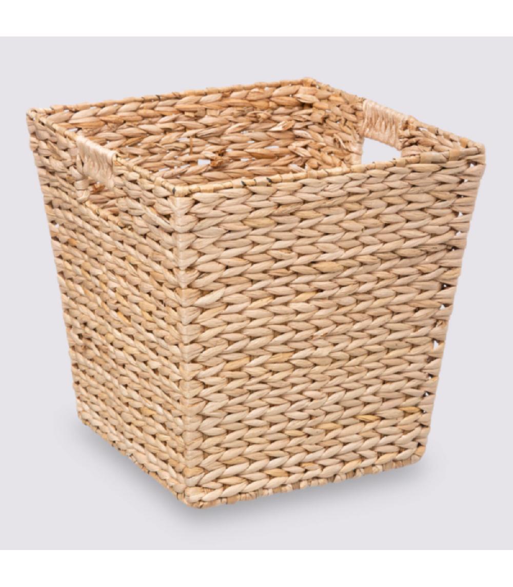 Wadiga Corbeille à Papier En Jonc De Mer - 31x31x31cm