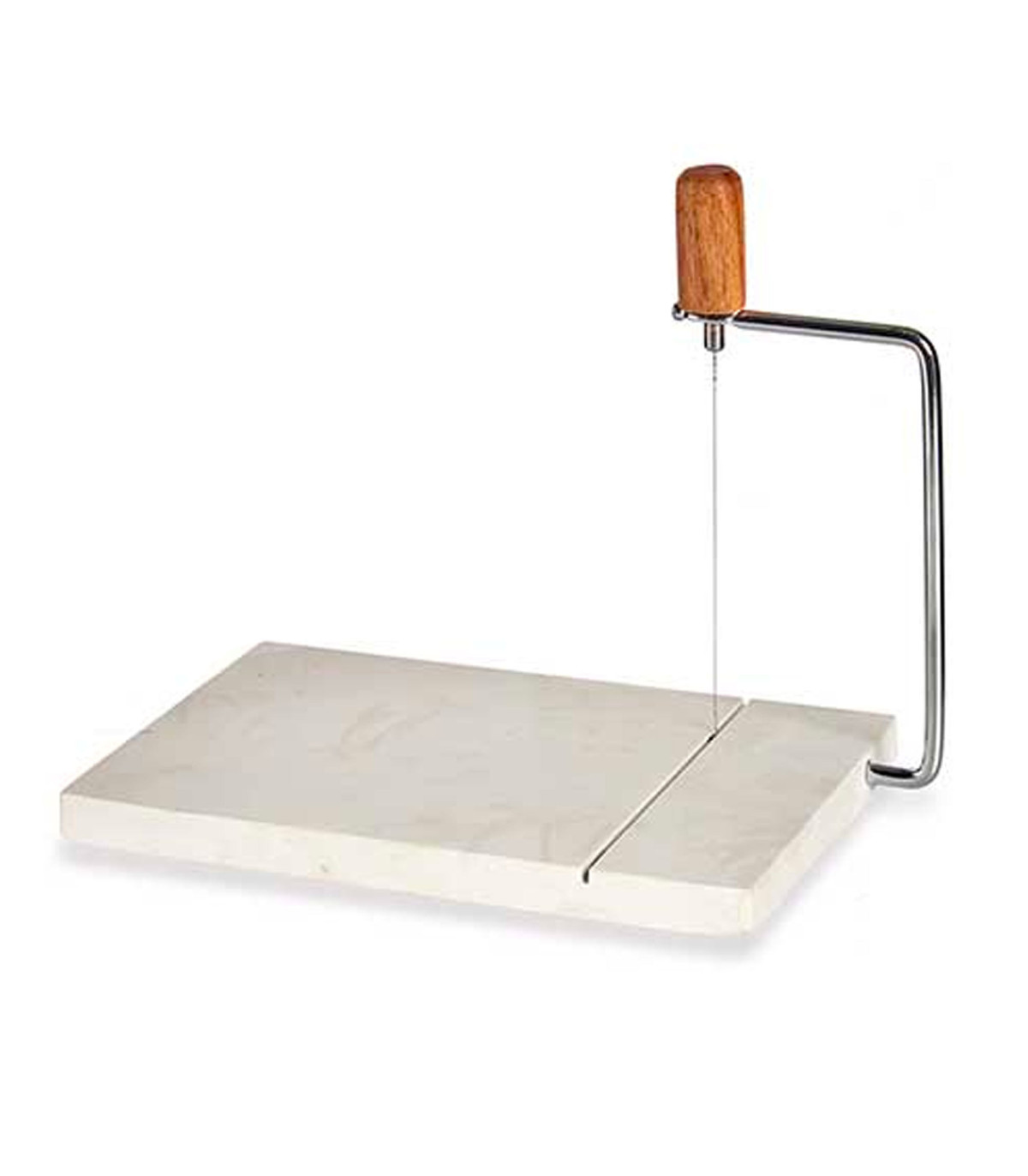 Wadiga Coupe Fromage Ou Foie Gras En Marbre Blanc Avec Fil De Coupe