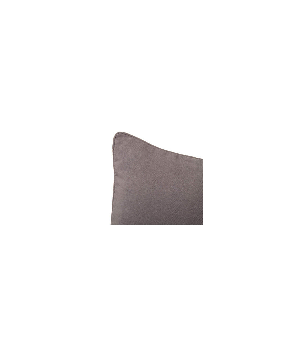 Wadiga Coussin Carré Coton Et Polyester Gris - 45x45cm