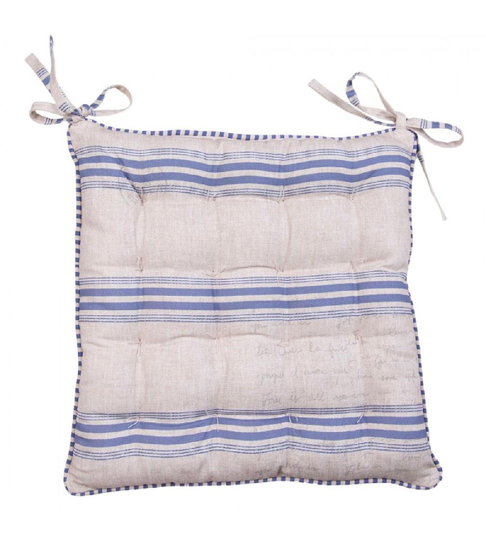Wadiga Coussin De Chaise 100% Coton Beige Coq 40x40x4cm