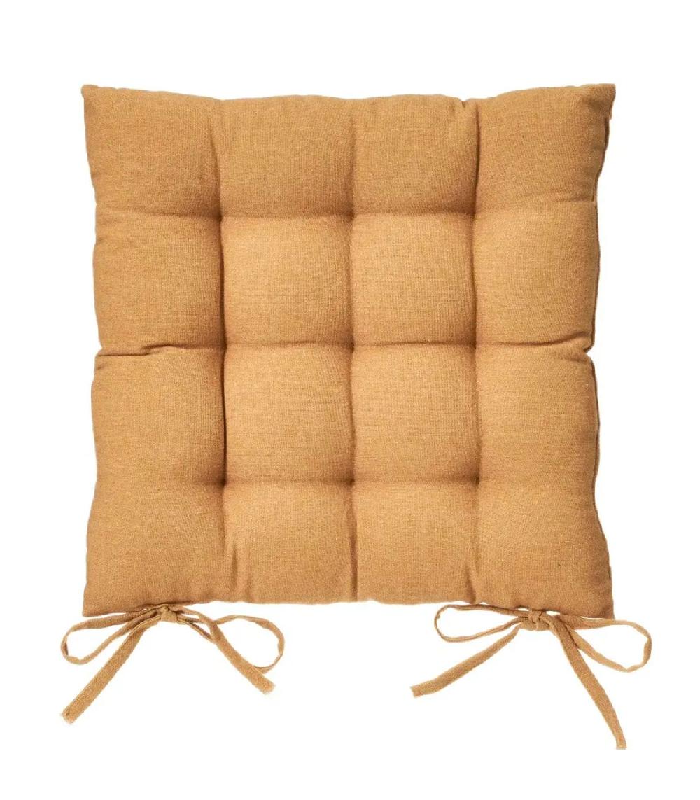 Wadiga Coussin De Chaise Carré à Motifs Jaunes 40x40cm