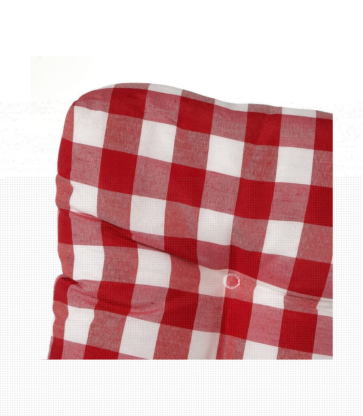 Wadiga Coussin De Chaise Cuisine Vichy Rouge Et Blanc - 45x45cm