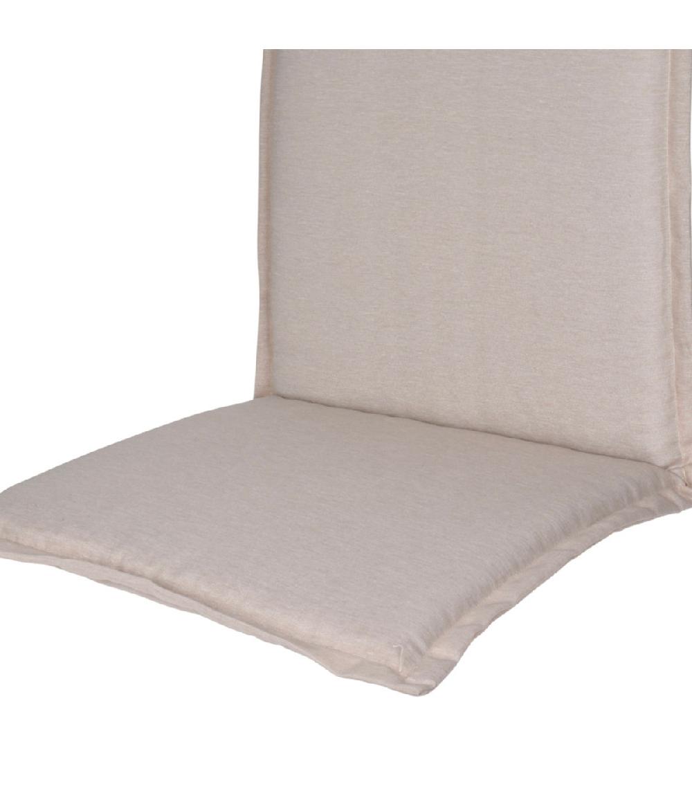 Wadiga Coussin Pour Fauteuil De Jardin Beige Imperméable 120x50x6cm