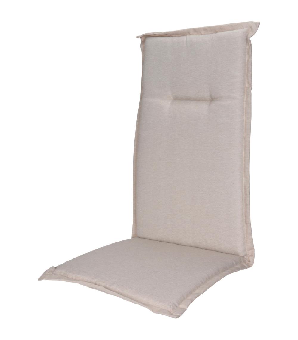 wadiga Coussin pour fauteuil de jardin beige imperméable 120x50x6cm