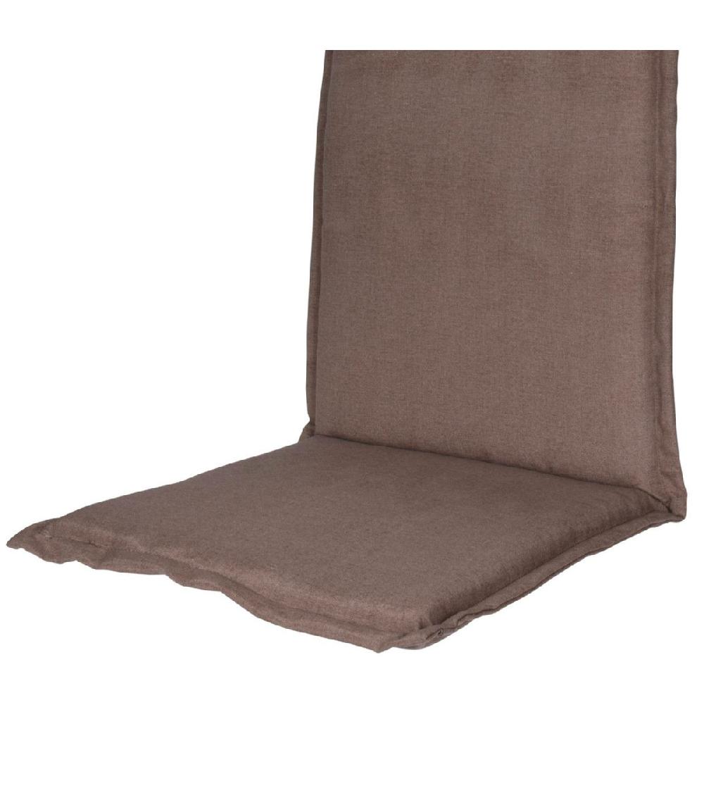 Wadiga Coussin Pour Fauteuil De Jardin Taupe Imperméable 120x50x6cm