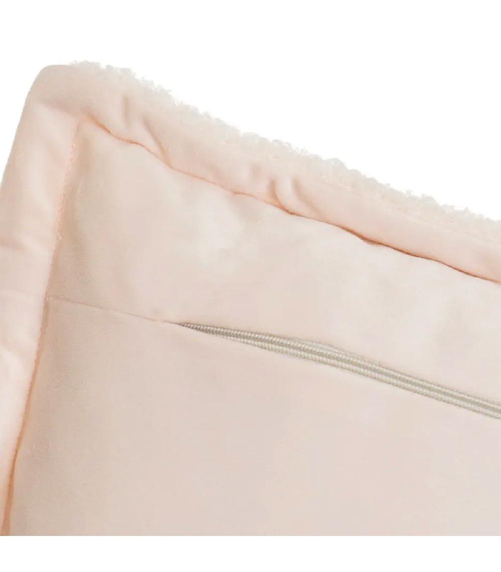 Wadiga Coussin Rectangulaire Tissu Sherpa écru 50x30cm