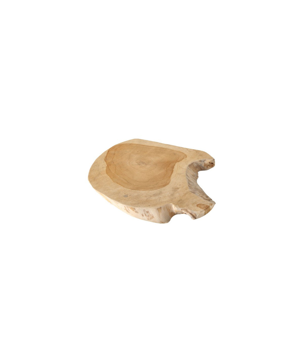 wadiga Décoration Centre de Table Rondelle de Bois Teck Naturel - Diamètre 32cm