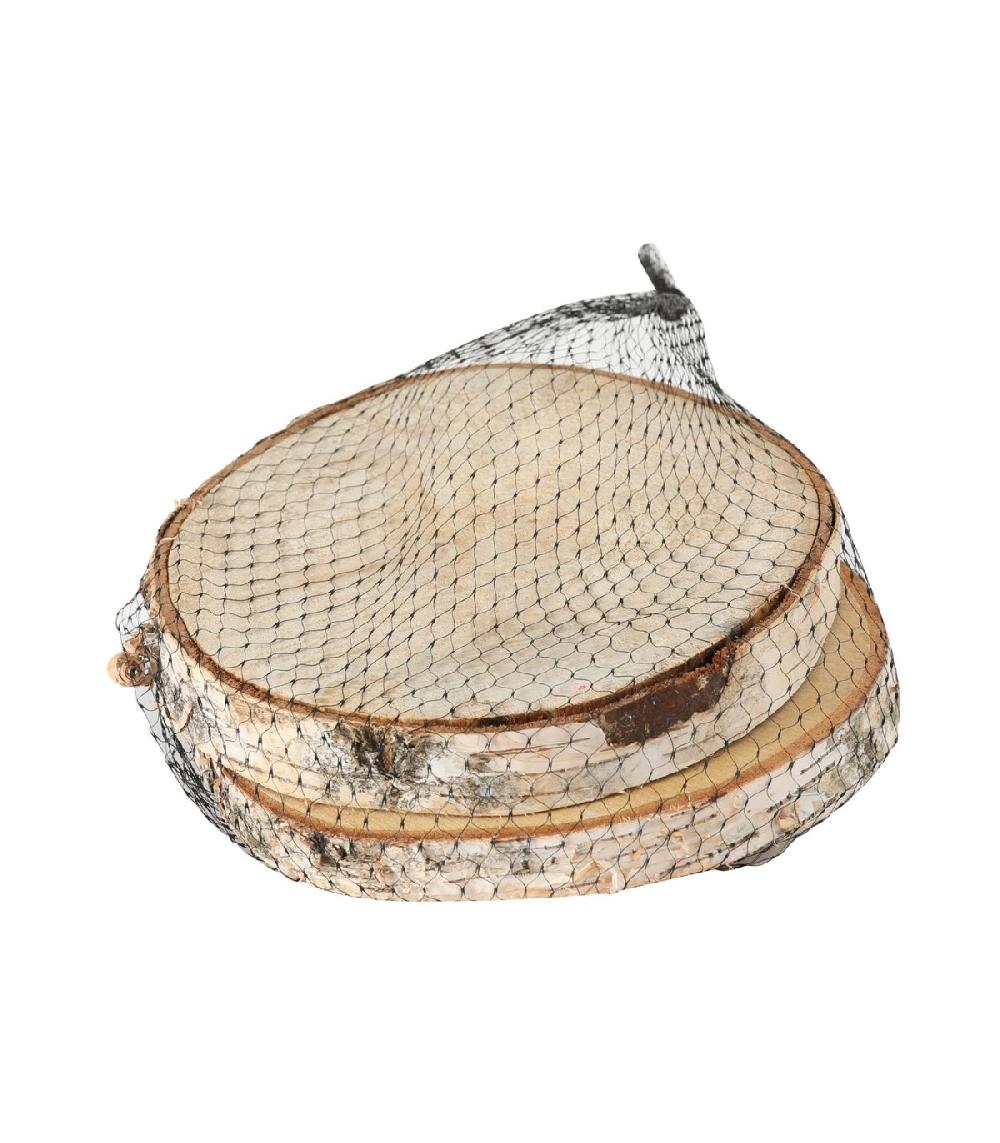 wadiga Décoration de Table Set de 2 Rondelles de Bois Bouleau - Diamètre 26cm