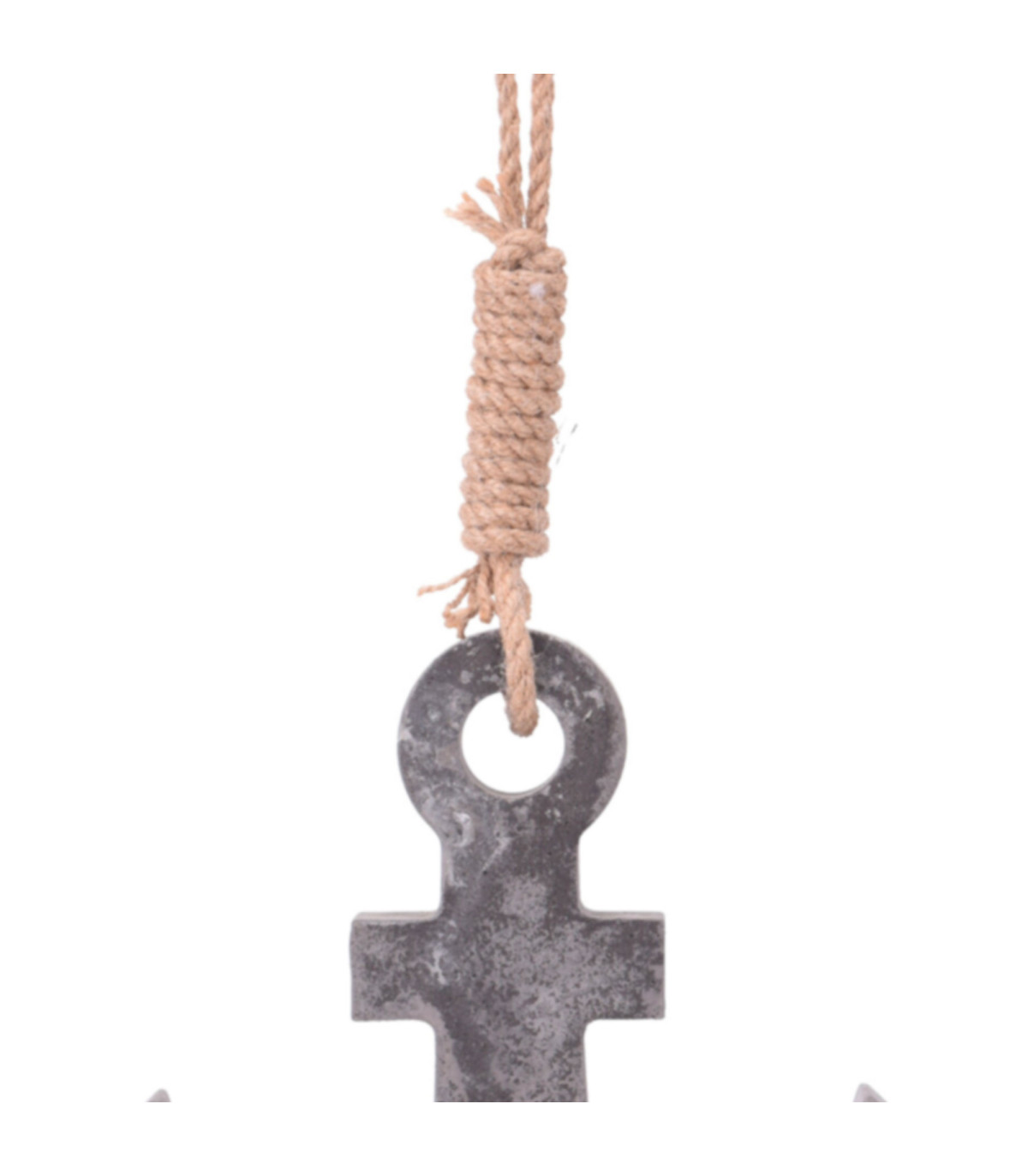 Wadiga Décoration Murale Ancre Avec Corde - 21x3x21cm