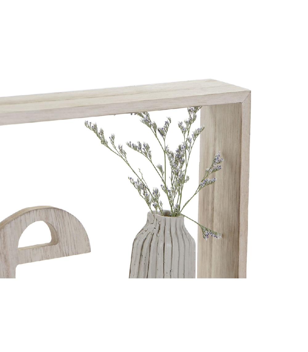 Wadiga Décoration Murale Bois Love Et Home - 40x4.5x15cm