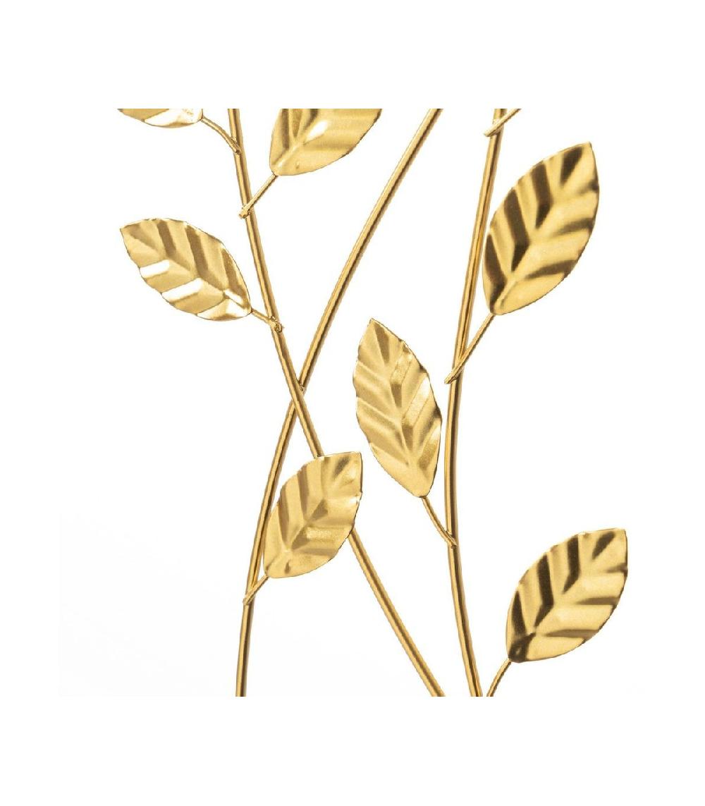 Wadiga Décoration Murale Branches En Métal Doré - 20x60cm
