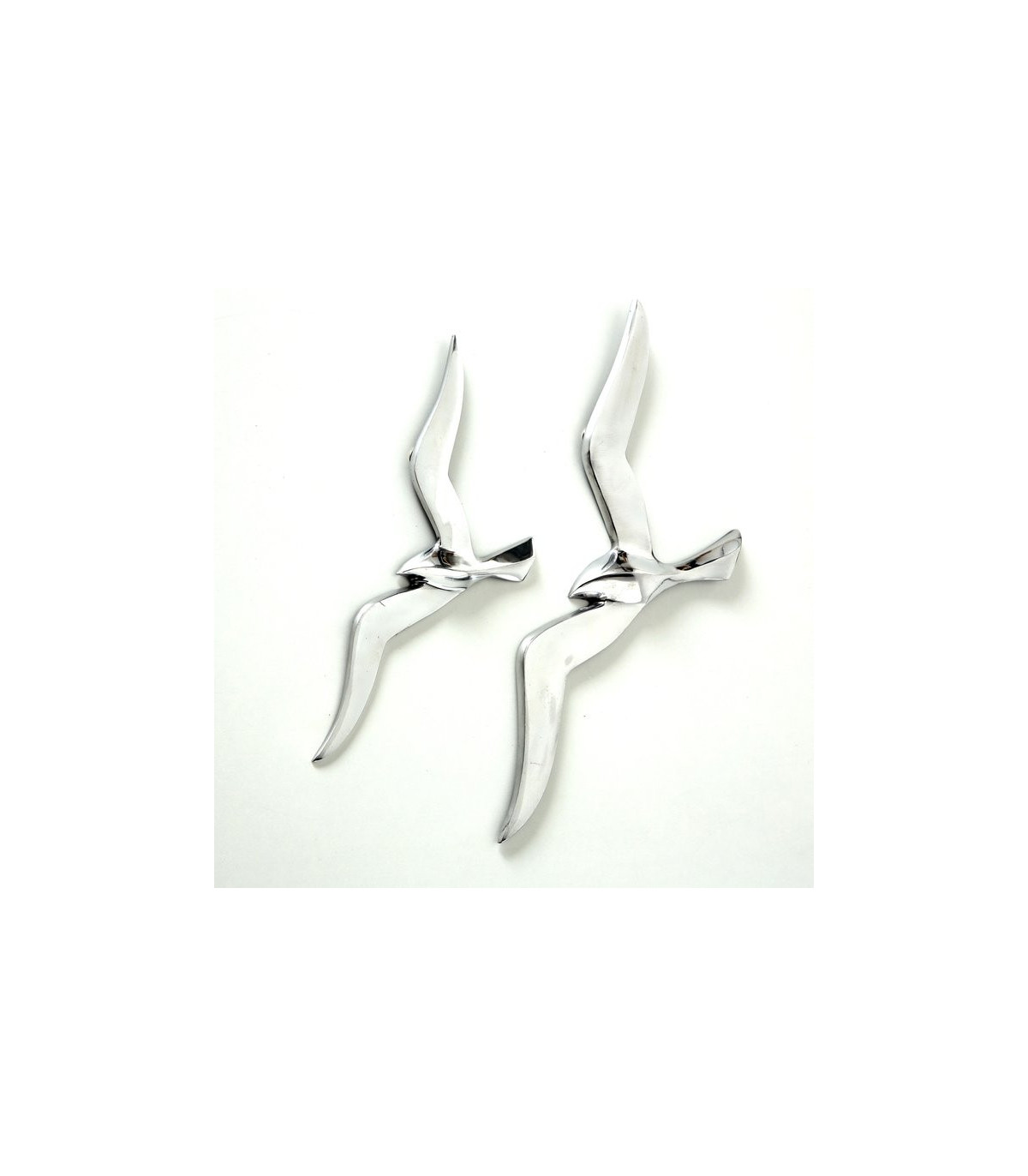Wadiga Décoration Murale Mouettes En Aluminium Argenté
